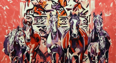 Ressam Pınar Kanber’in SANKO Sanat Galerisi’nde açtığı sergi devam ediyor