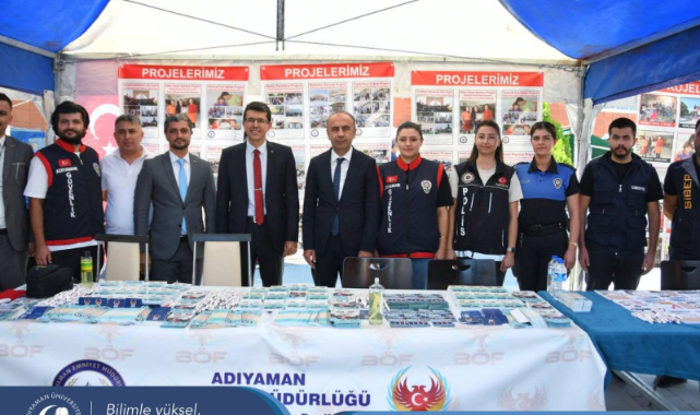 Adıyaman İl Emniyet Müdürlüğü Tarafından Üniversitemiz Kampüsünde Bilgilendirme Standı Açıldı