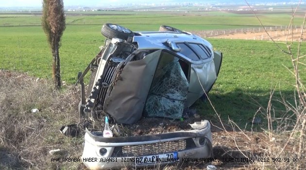 Kazada Hurda Yığınına Dönen Otomobilden Yara Almadan Kurtuldu